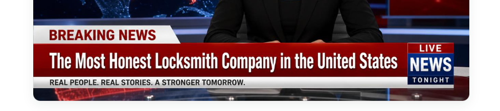 Breaking news: The most honest locksmith company in the United States